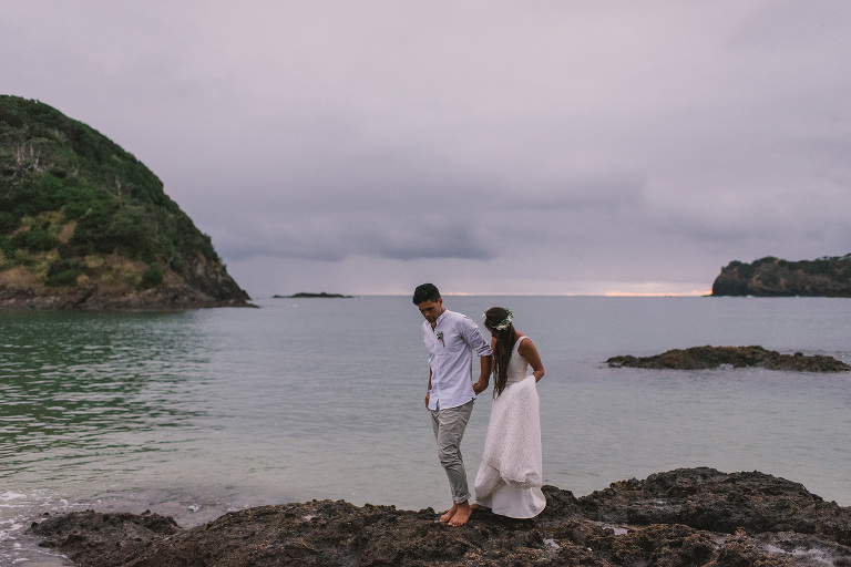 New Zealand northland beach wedding