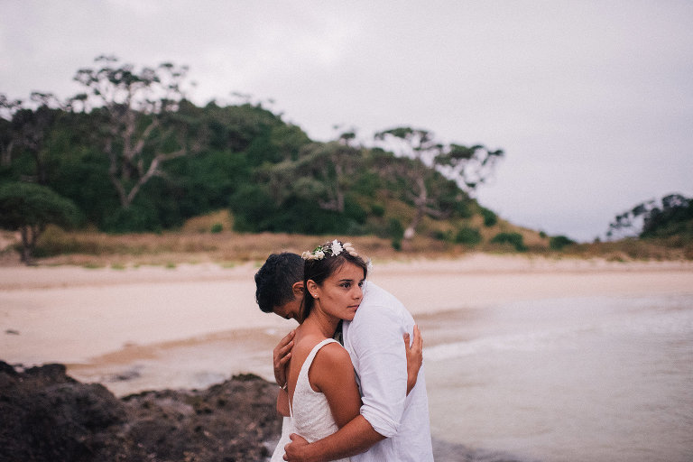 New Zealand northland beach wedding