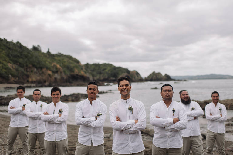 New Zealand northland beach wedding